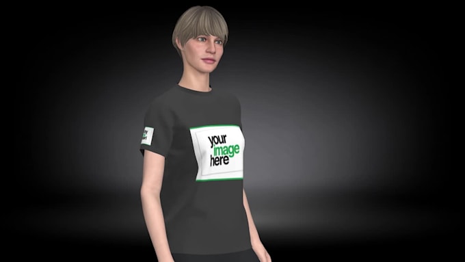 create fashionable 3d t shirt animated ramp walk