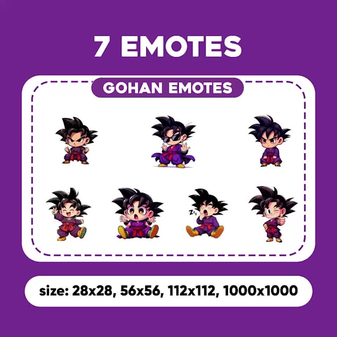 create custom chibi twitch emotes, badges for streamers