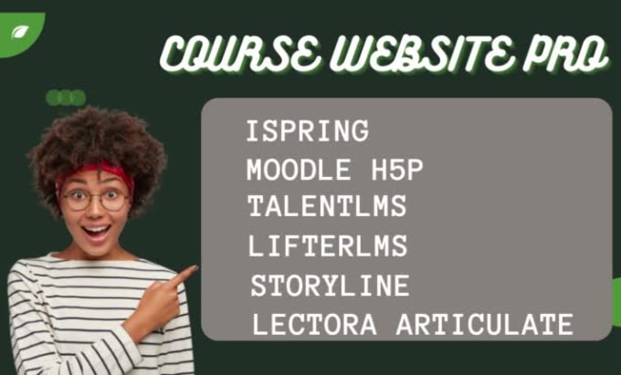 Course With Moodleh5p Lifterlms Ispring Talentlms Lectora Articulate ...