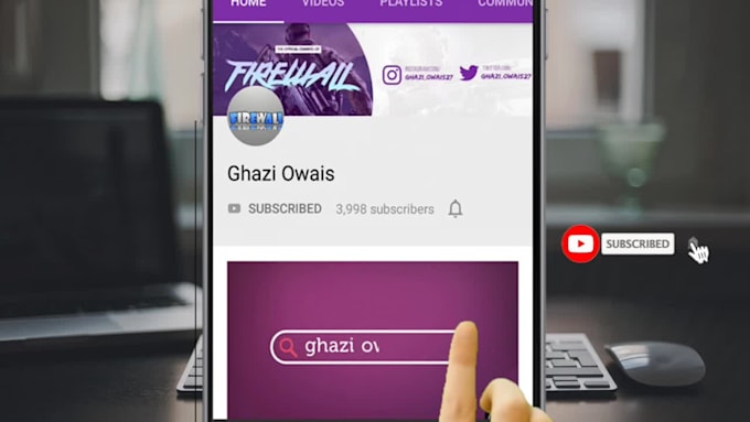 create press the bell icon intro for youtube