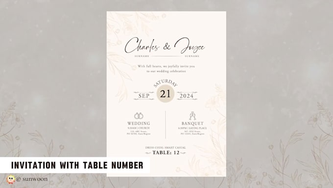 create full wedding stationery and videos