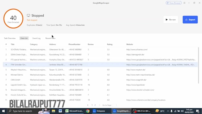 google maps scrape data in 24 hours