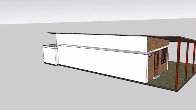 create a sketch up model o render demostrativo