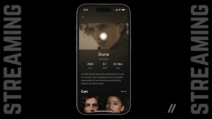 develop a seamless live streaming app video streaming app music streaming app