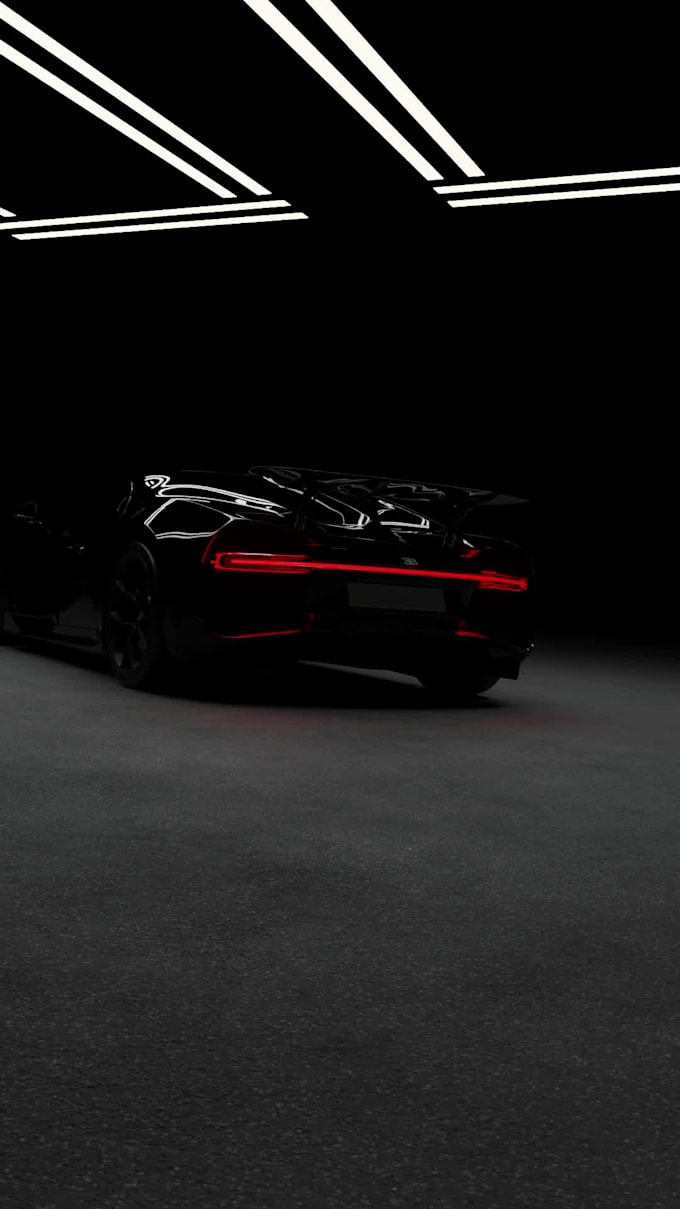 create professional 3d car show reel animation