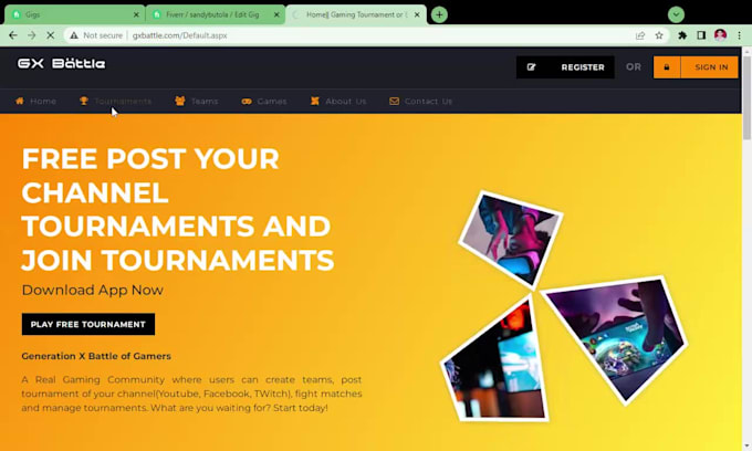 do e sports website and mobile application