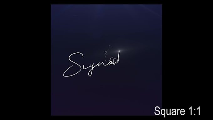 create stylish signature animation