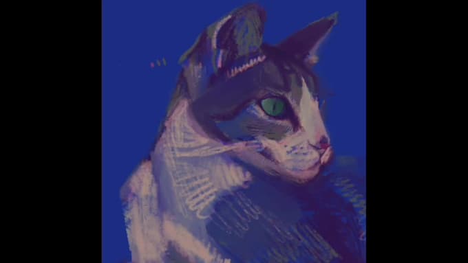 digital portrait of your dear pet