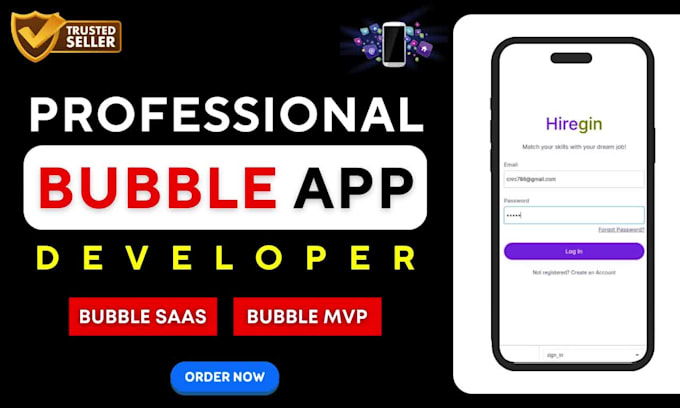 be your bubble io developer for saas or mvp website
