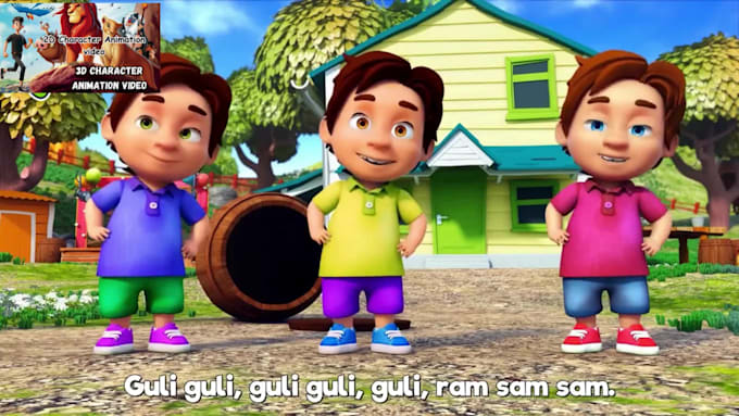 make  2d and 3d animated explainer, cartoon animation video