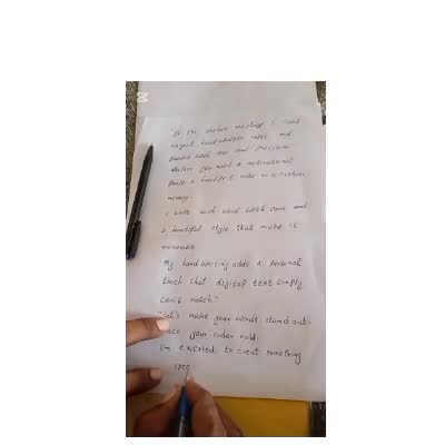 write aesthetic handwritten notes and quotes