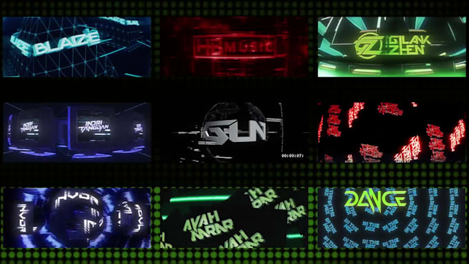 create crt dj logo visuals for gigs