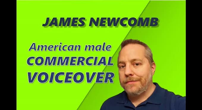 record an american male commercial voice over