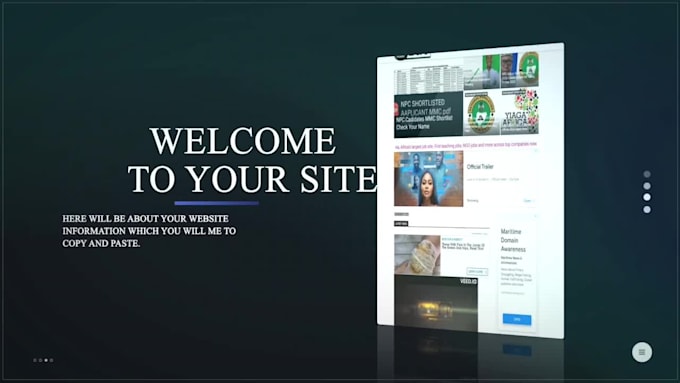 make a website promo and  presentation video
