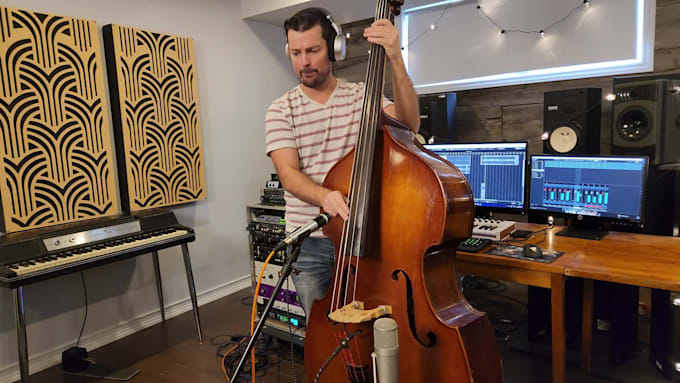 record upright bass for your song