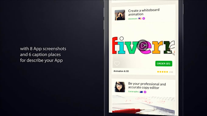 create a iPhone 6,6S app promo video
