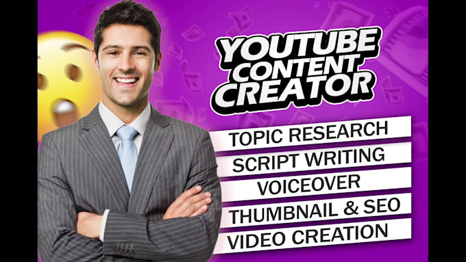 be your youtube  content creator and video maker