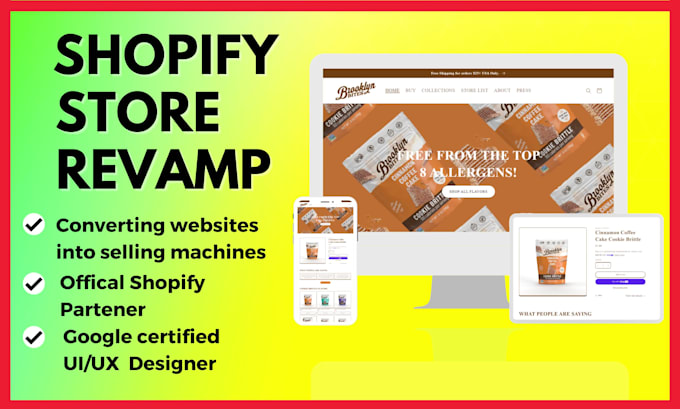 revamp or redesign your shopify website or dropshipping store