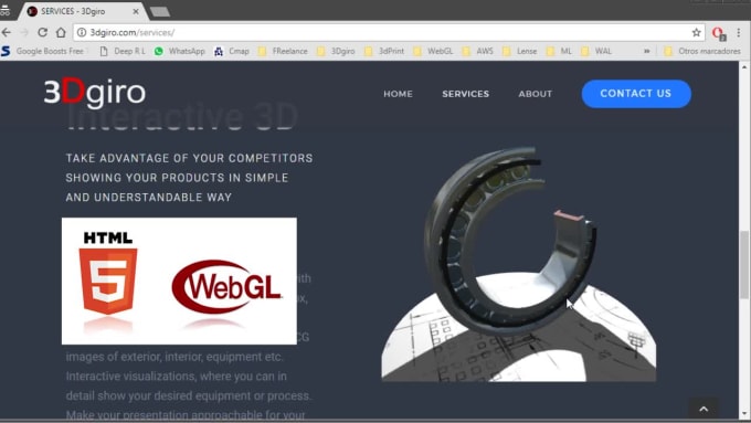 Convert your 3d models to interactive 360 webgl for web by