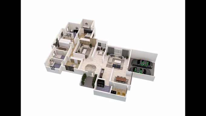 do interior design, kitchen design rendering mood board and shop drawings