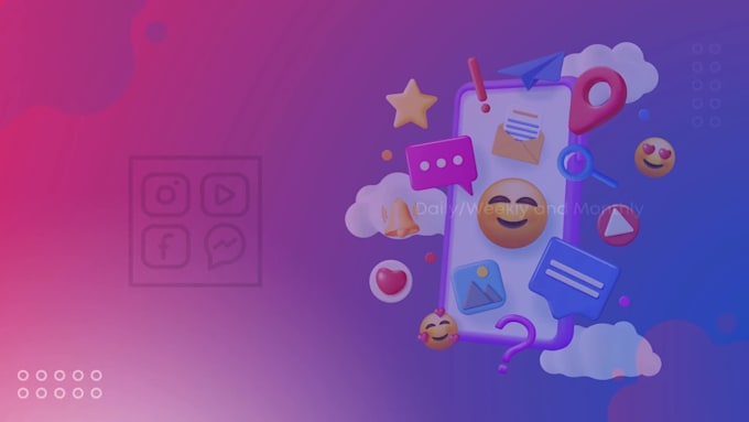 schedule social media yt, ig postings on weekly or monthly basis