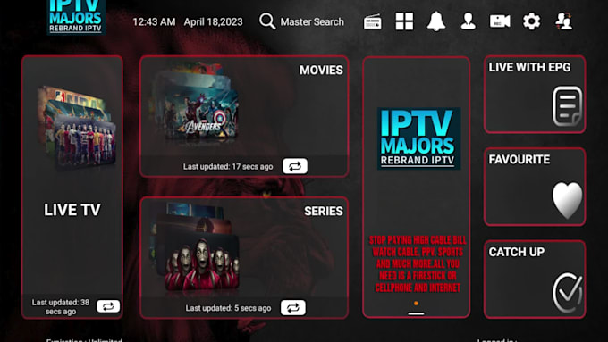 rebrand, develop iptv app
