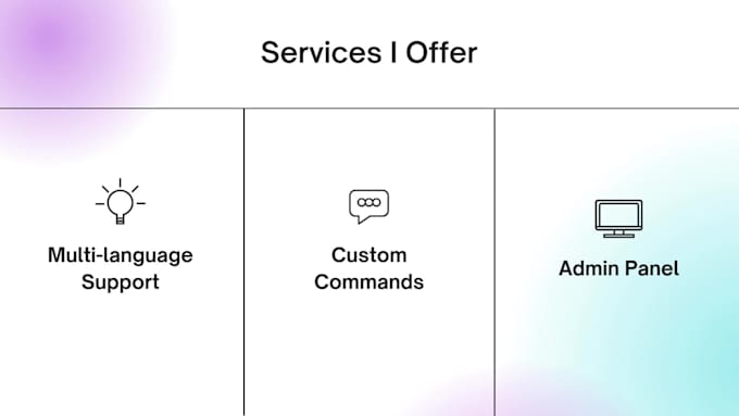 develop a custom telegram bot