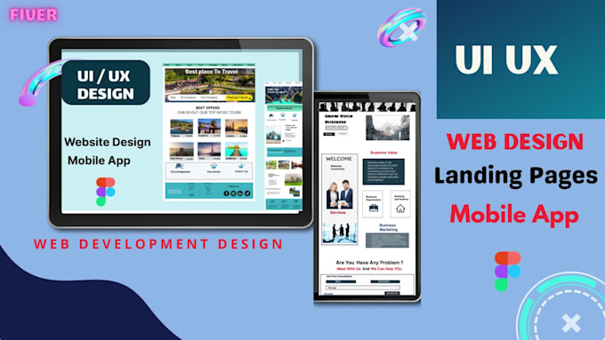Do ui ux design for your website or mobile app , dashboard in figma by ...