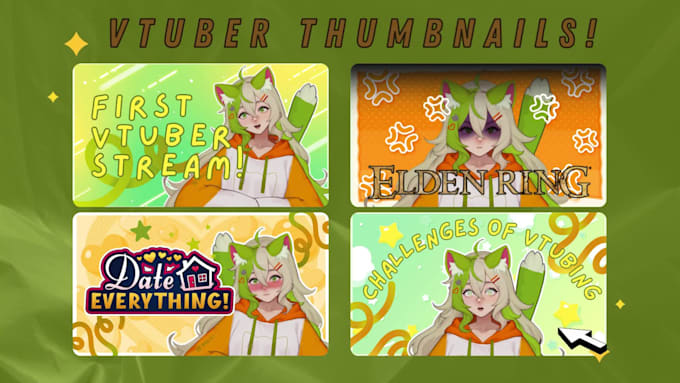 create youtube thumbnails for vtubers