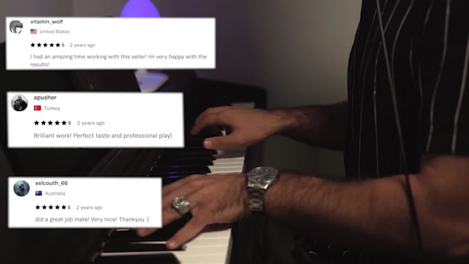 create a chilling piano track for you