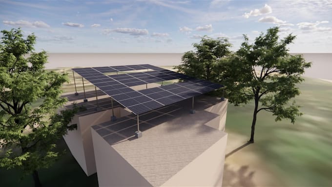 design complete solar pv system drawings, sld, and energy yield report