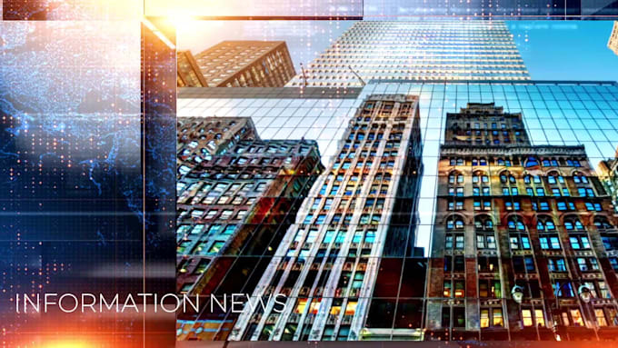 create modern and simple news intro animation