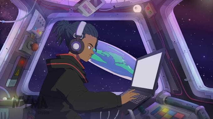 create a beautiful lofi animation