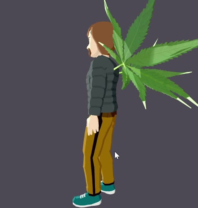 model and texture in blender and make animations