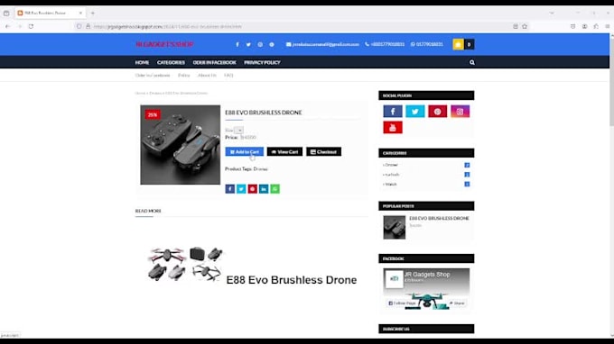 create a ecommerce website for you for free