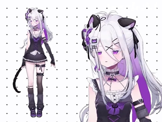 create vtuber commission rigging live2d model anime art animation avatar chibi