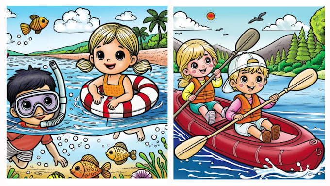 do digital coloring of illustrations and comics web toon