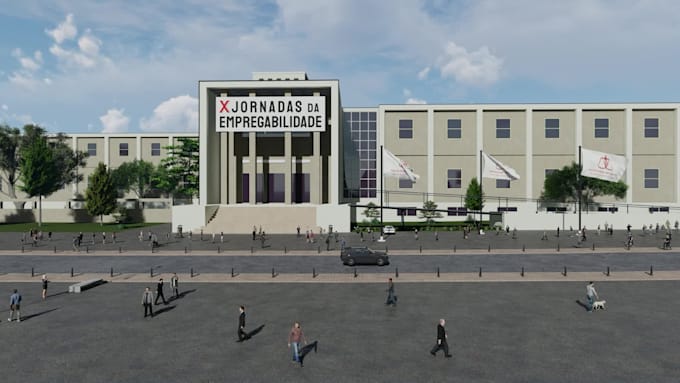 design walkthrough animation of virtual expo and events