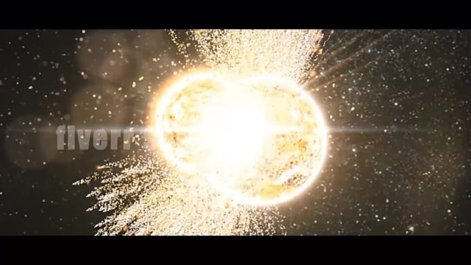 make epic planets collision logo reveal animation