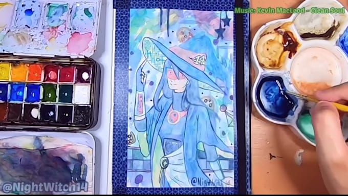 paint your character in watercolours