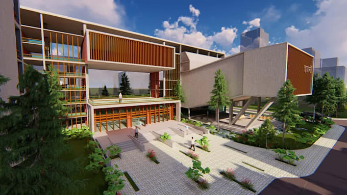 create architectural 2d drawings, 3d modeling and rendering