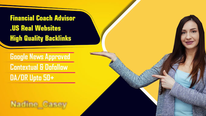 do financial coach, financial advisor guest post quality backlinks