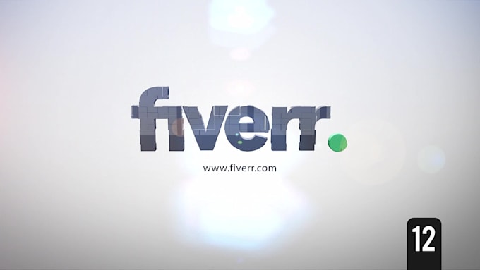 create a  3d logo animation video intro with style