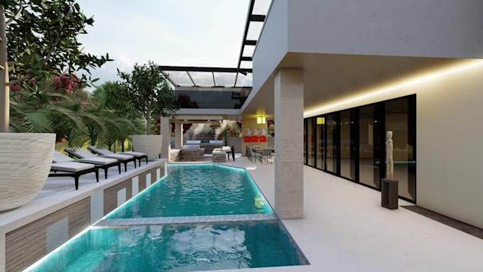 provide expert 3d landscape design for your backyard, pool, and patio