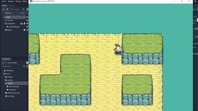 make a godot or unity 2d game