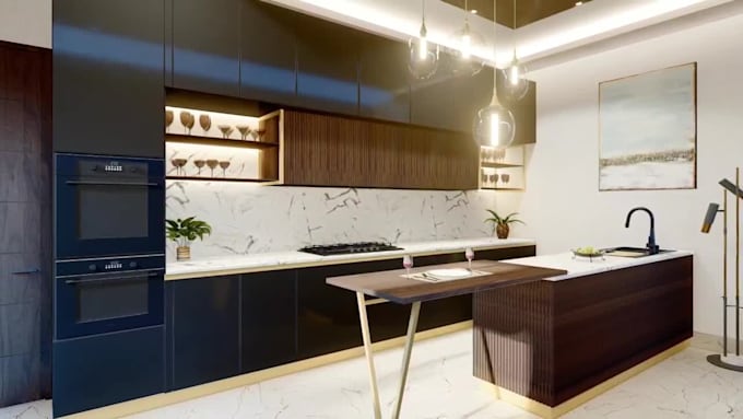 create functional kitchen design