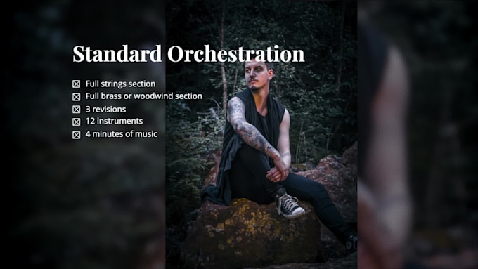 compose an orchestra for your metal song