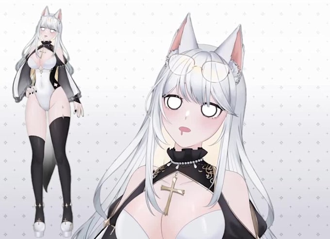 draw and rig vtuber model character, vtuber avatar animation, avatar rigging