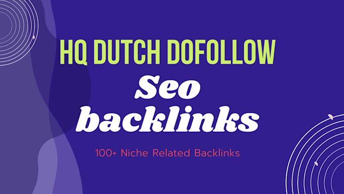 create 40 permanent HQ dutch backlinks