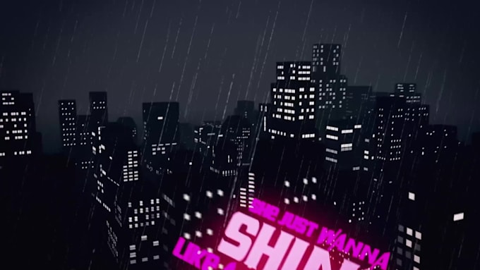 make you a HQ animated lyric video